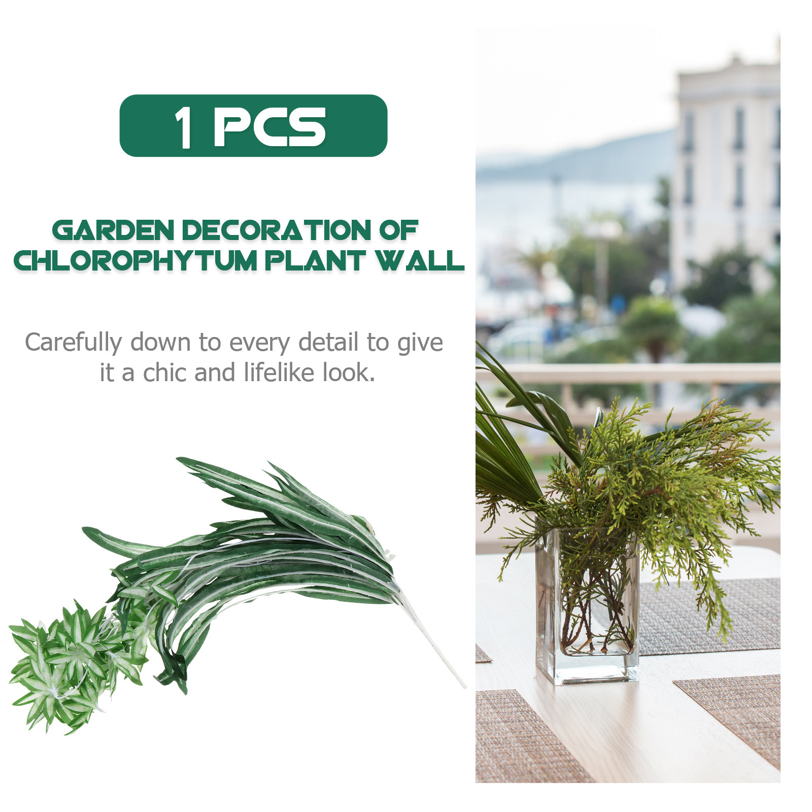 1Pcs Artificial Chlorophytum P - огляд і ціна Spider Plant Hanging