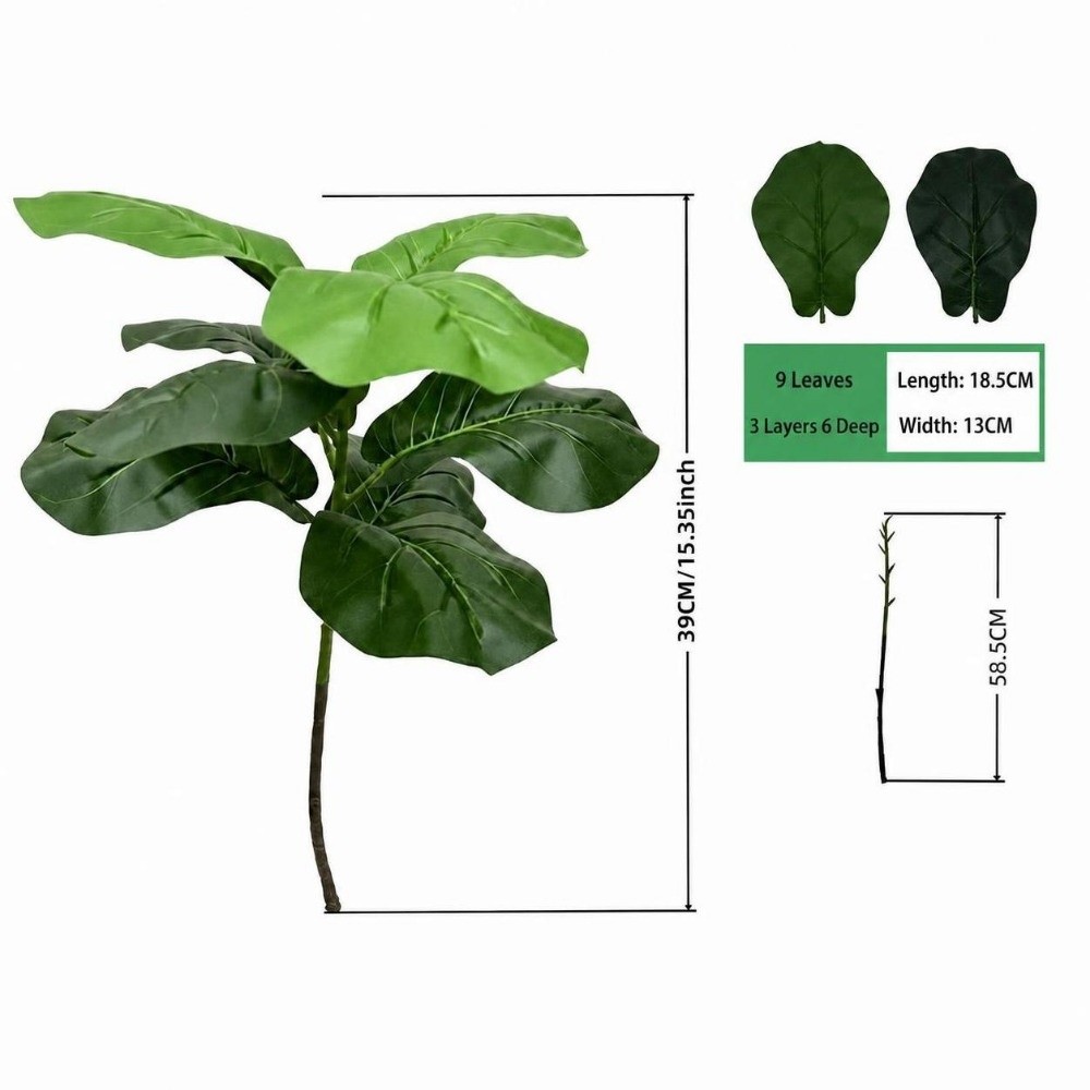 9/15/23 Leaves Artificial Ficu - огляд і ціна Ficus Lyrata Tree